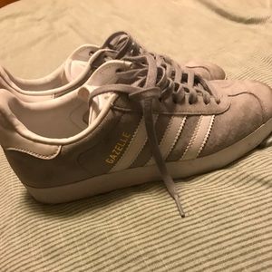 Grey adidas gazelle